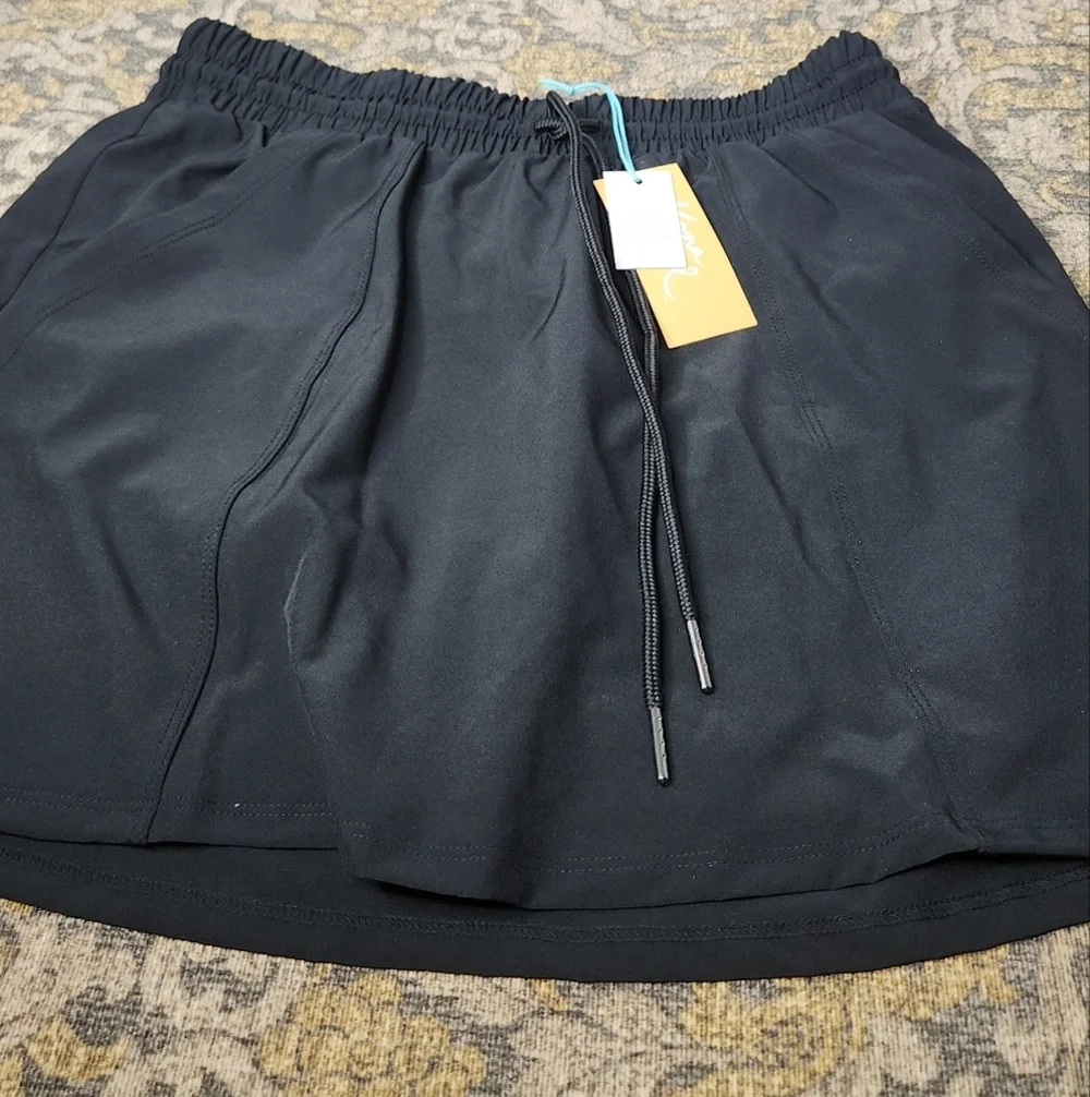 Women's Quick Dry Board Skirt with Pockets - Kona Sol Black S - Picture 6 of 13